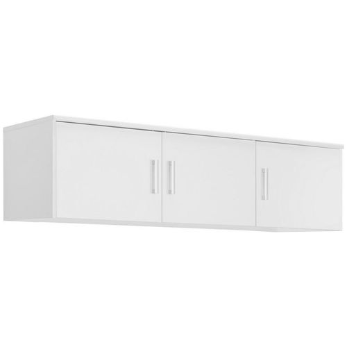 Xora Aufsatzschrank, Weiß, Kunststoff, 157x43x54 cm, Waschküche, Mehrzweckschränke