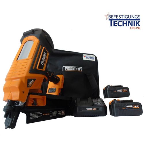 Freeman Akku Streifennagler LD2190 50-90mm 2x4,0Ah für 20° Streifennägel Prebena
