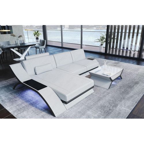 Ecksofa Calabria Echtleder