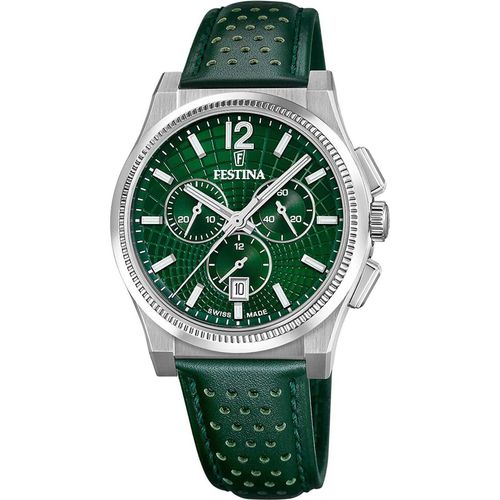 Festina Chronographen Rivé Swiss Made Green