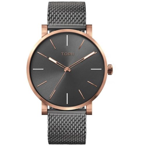 Herrenuhr TORII R45AG.AR in klassischem Grau zum Schwimmen.