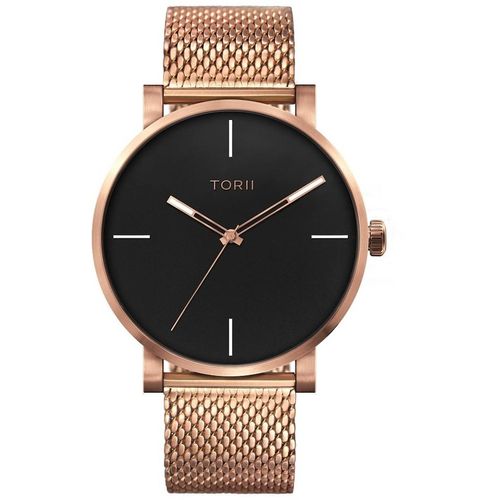 Herrenuhr TORII R45RG.B4 in klassischem Roségold zum Schwimmen.