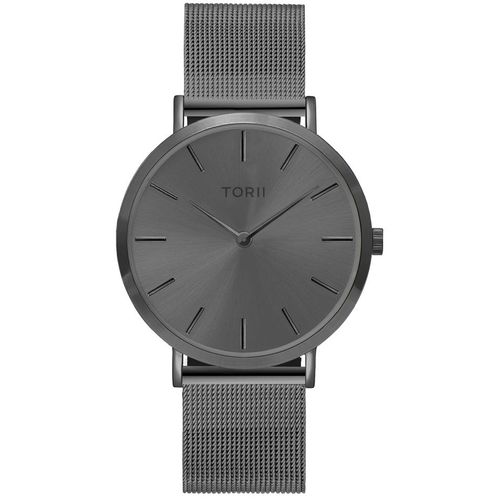 Armbanduhr für Damen und Herren TORII A38AS.AA in klassischem, grauem Mode-Design.
