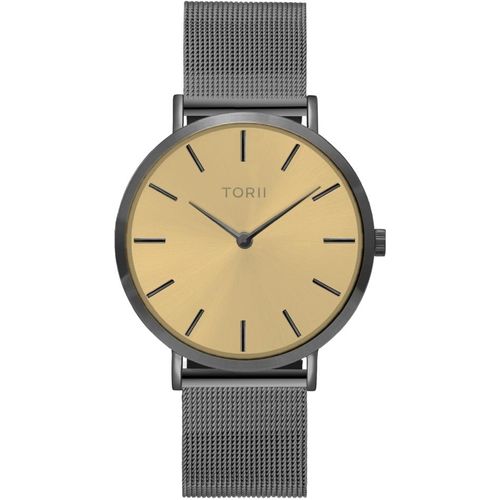Armbanduhr für Damen und Herren von TORII A38AS.GA in Grau, klassischer Modestyle.