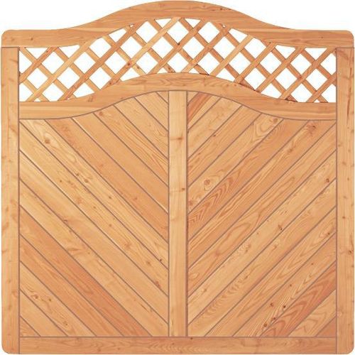 Zaun Hauptelement Skagen Rankgitter Bogen 180 x 180 cm natur