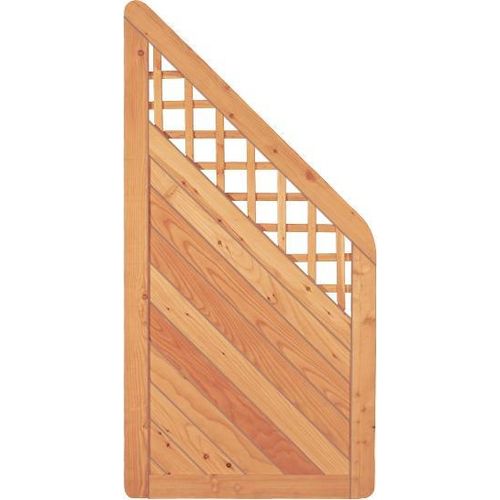 Zaun Abschlusselement Skagen Rankgitter 90 x 180 cm natur