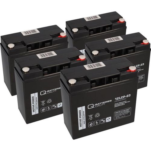 Akkusatz 60V 23Ah statt 20Ah für ECO ENGEL 500er Serie 5x 12V 23Ah AGM Akku