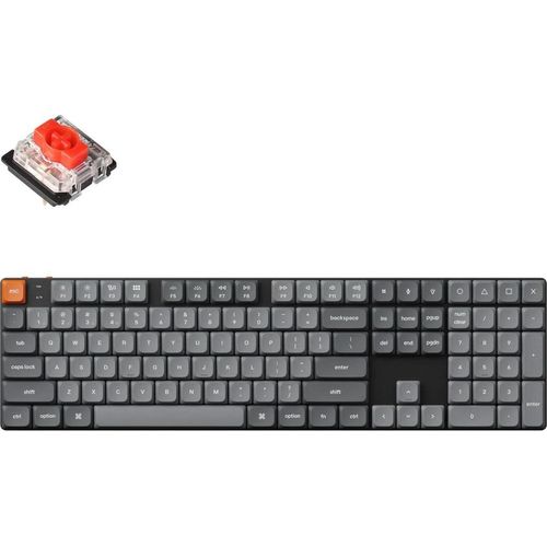 Keychron K5 Max Kabellose Mechanische Tastatur QMK/VIA, RGB LED, QWERTY US, Gateron Mechanical Red K5M-B1