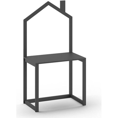 Kinderschreibtisch Kapua 80x50x151 Massivholz Anthrazit