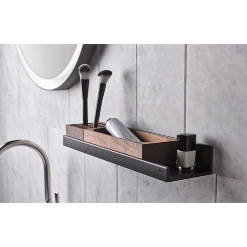 Alape Box 8267000671 225 x 44 x 89 mm, Amerikanischer Nussbaum, geölt, mit ovalem Ausschnitt