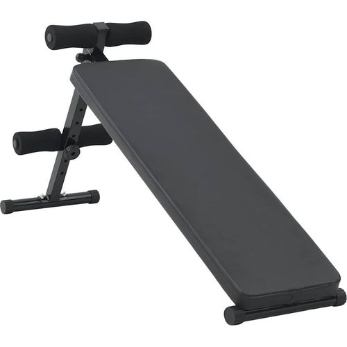 Bauchtrainer Schwarz 124 x 33.5 x 55 cm