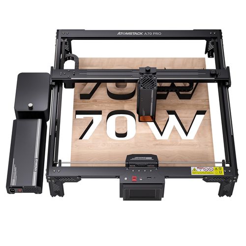 ATOMSTACK A70 PRO 70W - mit Air Assist & Touchscreen, 400*500mm großer Arbeitsbereich