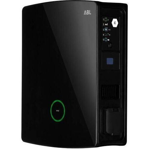 ABL 100000019 Wallbox eM4 Twin eichrechtskonform, Controller, 11/22 kW, 2x Typ 2 Steckdose verriegelbar
