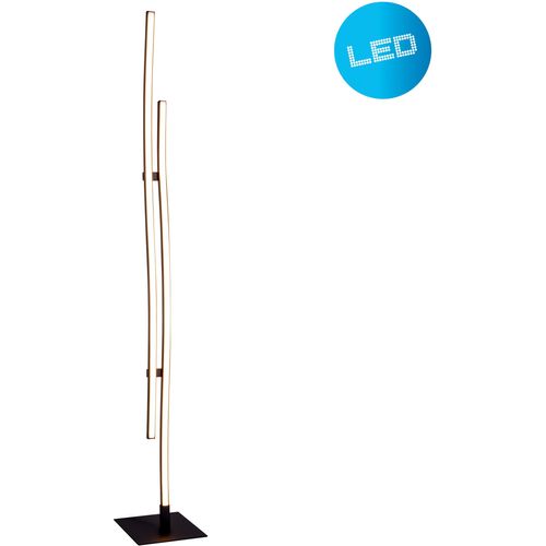 NÄVE Stehlampe "Onda", schwarz, 2, H: 130cm, 1 Stk., Leuchten, incl. 240x LED´s 3000K, 790lm; total 24W,nicht dimmbar, Stehlampe