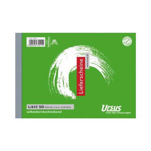 Lieferscheinbuch A6 3x40 quer