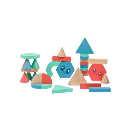 BS Toys Wooden Building Blocks - 38pcs.