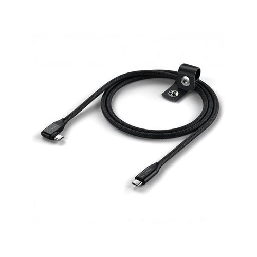 Satechi Right Angle 1m USB-C Cable with 240W Power Delivery and 20Gbps Data Transfer - Black