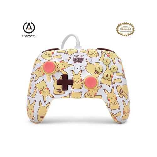 PowerA Enhanced Wired Controller for Nintendo Switch - Pikachu Blush - Wired Controller - Nintendo Switch