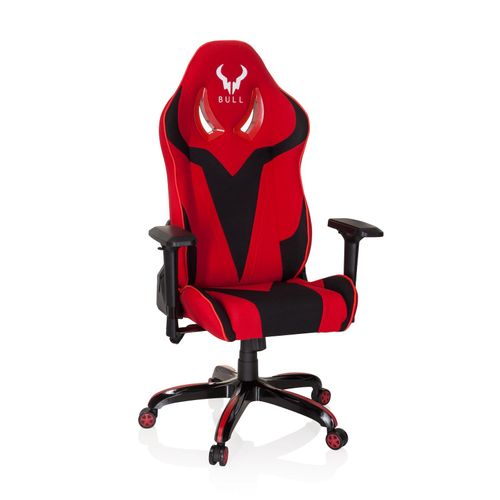 hjh OFFICE Gamingstuhl PROMOTER II Stoff mit Armlehnen (höhenverstellbar)