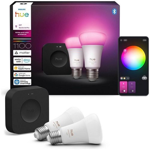 Philips Hue Starter Kit Bridge Pro+ 2 E27