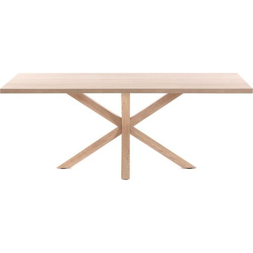 Tisch Argo 160 x 100 cm Melamin und Stahlbeinen mit Holzeffekt