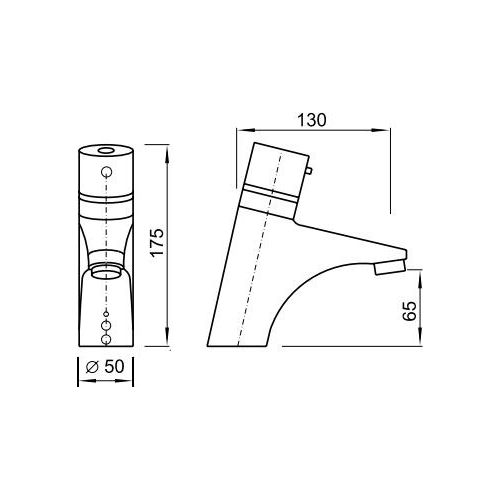 AUM 16 Thermostat Waschtischbatterie Netzbetrieb / Batteriebetrieb AUM 16TV, AUM 16.TVB, Modell:Batteriebetrieb