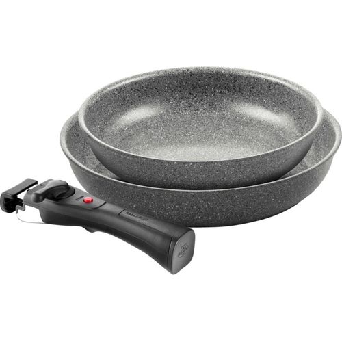 Ballarini Turm set aus 2 Bratpfannen (24 + 28 cm) + Stieltopf 16 cm 3h
