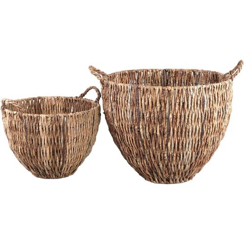 PTMD – Alfan-Korb – Braun – 59 x 59 x 51 cm – 2er-Set