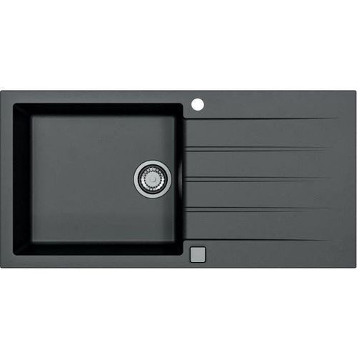 Einbauspüle - Granit - Schwarz - 1 großes Becken - 100 x 50 cm - CADIT - STRADOUR