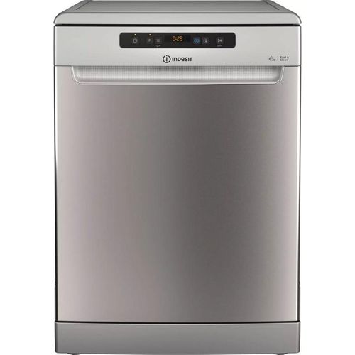 INDESIT | Geschirrspüler | D2F HD624 AS | Freistehend | Breite 60 cm | Anzahl Gedecke 14 | Anzahl Programme 9 | | Display | Silber