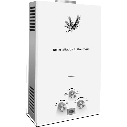 LPG-Wasserheizer, Sofort heißes Wasser, energieeffizientes Design, Weiß 8L