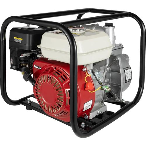 Wassertransfer- und Bewässerungspumpe - Kreiselpumpe - 4-Takt-Motor - 6,5 PS 4,8 kW - Fördermenge 36 m³/h - 210 ccm - 3600 U/min - Rot