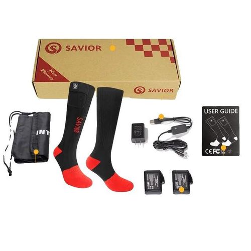 Beheizte Socken, batteriebetrieben, schnelles Aufheizen, SS06R Beheizt, L