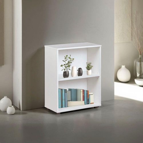 Bücherregal INTER LINK, weiß, B:60cm H:75cm T:30cm, Holzwerkstoff, Regale, Bücherregal