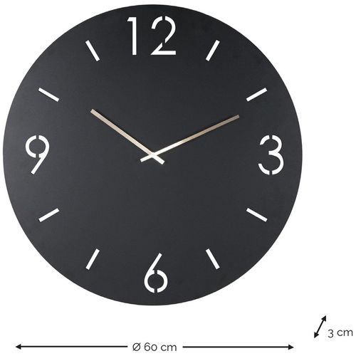 Uhr SPINDER DESIGN, grau (silky taupe), Wanduhren, Ø 60cm, Quarzuhr, 12 Ziffern, Champagnerfarbene Hände, B:60cm H:60cm T:3cm