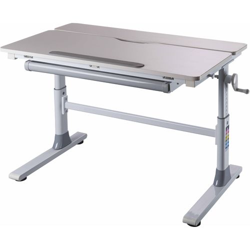 Kinderschreibtisch INTER LINK, weiß, grau, weiß, grau, weiß, B:100cm H:56cm T:60cm, Tische