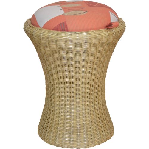 Truhe HOME AFFAIRE, beige (natur), H:53cm Ø:42cm, Truhen, Wäschesitzhocker mit Stauraum