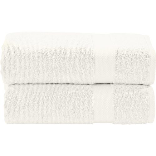 Handtuch Set DONE. "Deluxe", weiß (wollweiß), 2 Stk., Zwirnfrottee, Zwirnfrottee, Zwirnfrottee, Handtücher, Hotelqualität aus hochwertigem Zwirnfrottier