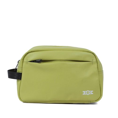 Kulturbeutel MARGELISCH "WAMU 2", Gr. B/H/T: 24cm x 15cm x 10cm onesize, lime, PET, Taschen Kulturbeutel, mit recyceltem PET