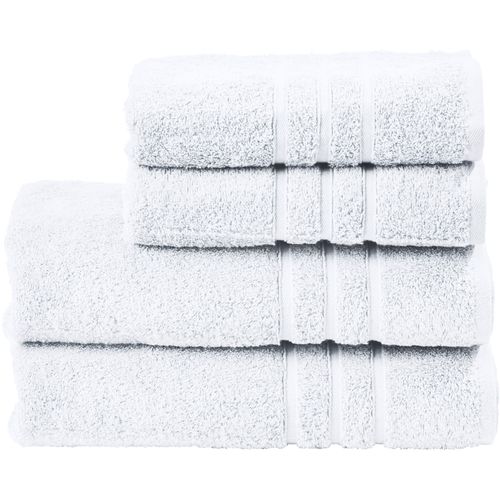 Handtuch Set DONE. "Daily Uni", weiß, 4 Stk., 2 Gästetücher (30x50cm), 2 Handtücher (50x100cm), Walkfrottier, Walkfrottier, Obermaterial: 100% Baumwolle, Handtücher, 2x Gästehandtücher & 2x Handtücher, Uni-Farben