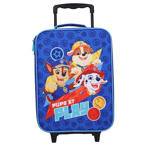 Trolley VADOBAG, Kinder, Gr. B/H/T: 32cm x 42cm x 11cm, blau, Polyester, bedruckt, Koffer, mit angesagtem Paw Patrol-Motiv