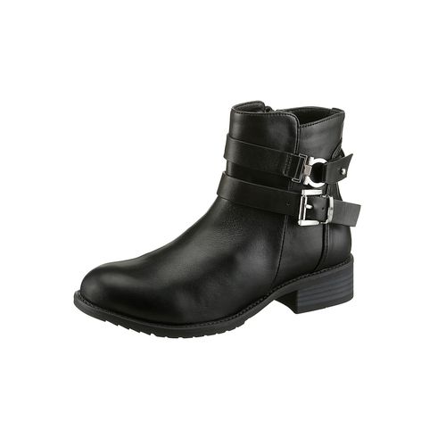 Stiefelette HEINE, Damen, Gr. 41, schwarz, Synthetik, Schuhe