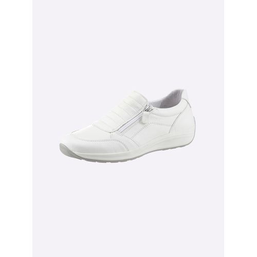 Slipper CASUAL LOOKS, Damen, Gr. 36, weiß, Glattleder, Schuhe