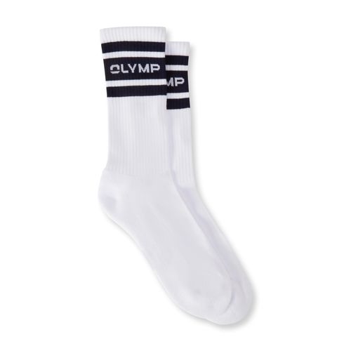 Sportsocken OLYMP, Herren, Gr. 43-44, weiß, Baumwollmischung, normal, Socken Sportsocken, Baumwollmischung, elastisch