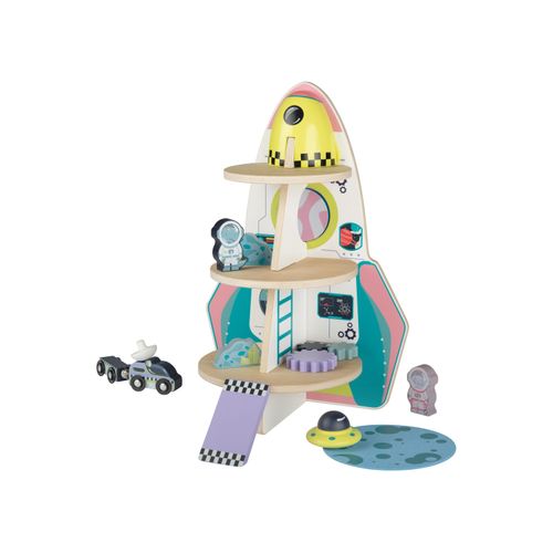Playtive Holzrollenspielzeug Rakete, 10-teilig Image