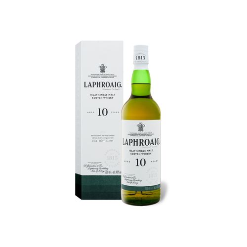 Laphroaig 10 Jahre Islay Single Malt Scotch Whisky mit Geschenkbox 40% Vol