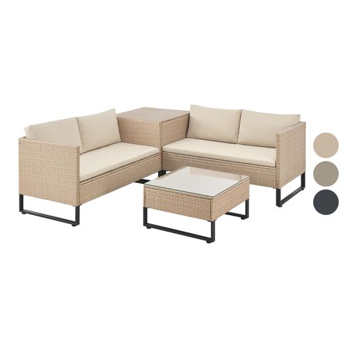 Juskys Polyrattan Lounge »Santorini«, 4-tlg. Image