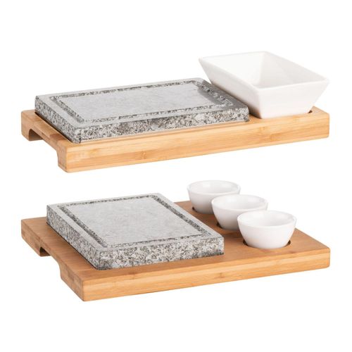MÄSER Heißer Stein Set, mit Bambus-Servierplatte Image