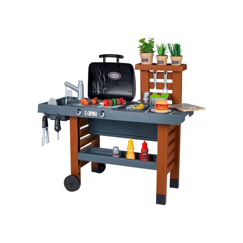 SMOBY Outdoor Gartenspielküche, mit Grill, Fritteuse u.v.m.