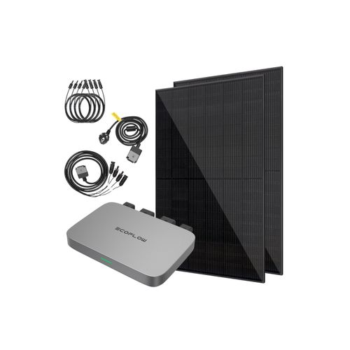 VALE Balkonkraftwerk ECOFLOW 860 Wp / 800 W, WiFi, Bifaziale Solarmodule Image